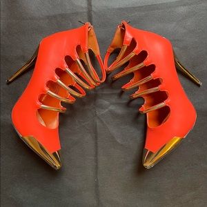 Wild rose orange heels